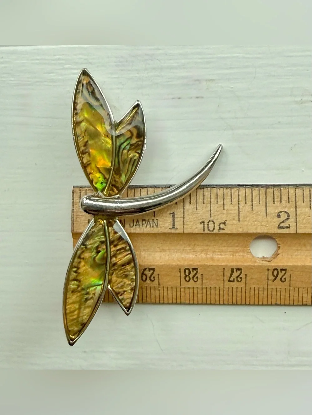 Lia Sophia Abalone Dragonfly Brooch Pin
